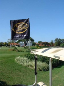 Mike Golf Cart Flag